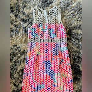 Lilly Pulitzer Geo Lattice Lace Dee Shift Dress